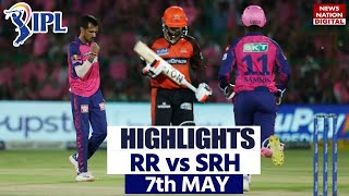 SRH vs RR Full Match Highlights RR vs SRH Today Match Highlights  IPL Highlights [upl. by Bolanger957]