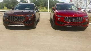 Comparison Maserati Levante Colors  quotRamequot vs quotRosso Rubinoquot [upl. by Eatnoled]