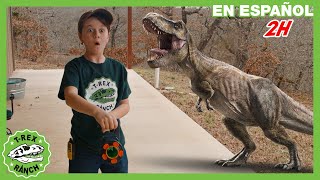 El TRex se escapa  Videos de dinosaurios y juguetes para niños [upl. by Sadowski373]