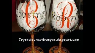 start to finish personalized wine glasses [upl. by Eki]