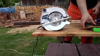 Einhell BTCS 14001 Circular Saw and Wood Cutting [upl. by Aniaj]