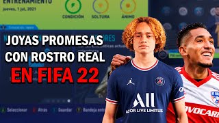 JÓVENES PROMESA CON ROSTRO REAL EN FIFA 22 [upl. by Enilreug]