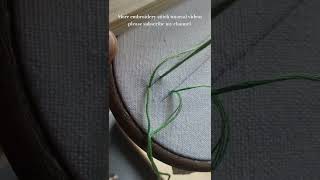 Overlock stitch 🪡 tutorial handmade embroidery [upl. by Andrel]