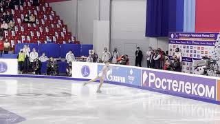 Alexandra Trusova  Russian Nationals 2021 SP Fancam [upl. by Llerraj699]