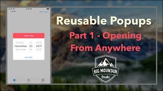 Reusable Custom Popups  Part 1 iOS Xcode 9 Swift 4 [upl. by Ez138]