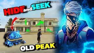 Playing Hide amp Seek In Old Peak 😱 Impossible Challenge 😊  Garena free fire [upl. by Xirtaeb]