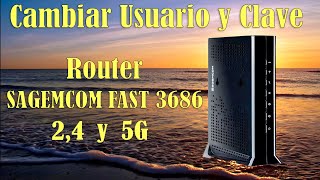 Router SAGEMCOM Cambiar usurio y clave Wifi 24 y 5 G [upl. by Alf891]