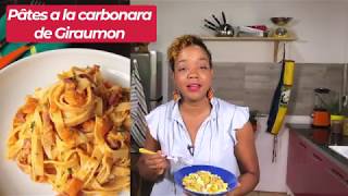 PÂTES a la carbonara de GIRAUMON ou POTIRON [upl. by Luapnaes]