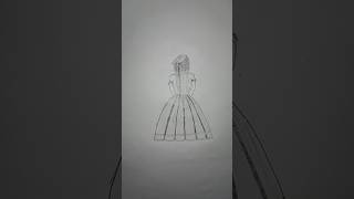 beautiful girl back side drawing sorts art [upl. by Lavern980]