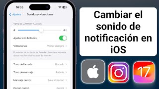 Cómo cambiar el sonido de las notificaciones de Instagram en iPhone  iPad iOS 17 [upl. by Jolda979]