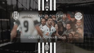 Cesena  Sudtirol 10 Donnarumma nel post gara [upl. by Ahselrak]