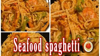 Seafood Spaghetti Recipe 🍝  Spaghetti Recipe [upl. by Dasya]