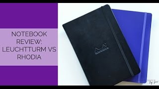 Notebook Review Rhodia vs Leuchtturm [upl. by Klemm777]