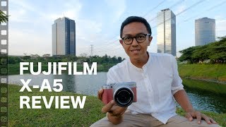 Fujifilm XA5 mirrorless review Indonesia [upl. by Dnesnwot]