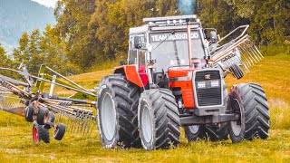 Silage in Norway  3x Massey Ferguson  399 Turbo  Krone [upl. by Shelburne533]