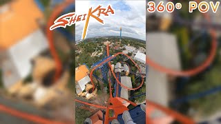 Sheikra Front Row First Reaction 360º POV  Busch Gardens Dive Coaster shorts [upl. by Artemus683]