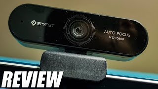 eMeet Nova Webcam 1080P with Microphone Autofocus Unboxing and Review [upl. by Kwan]