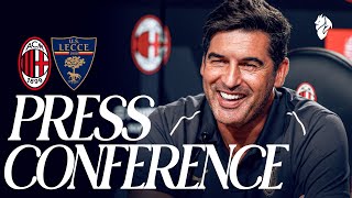 Coach Fonsecas press conference ahead of AC Milan v Lecce [upl. by Cordy]