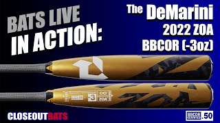 HITTING DeMarini WTDXZOA22 Zoa BBCOR 3oz 2022 [upl. by Aehcim]