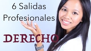 Estudiar Derecho  6 Salidas Profesionales [upl. by Alyac]