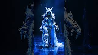 A woman performs a fusion with a wolf and tiger on AGT😱😉😱 americangottalent [upl. by Aillicec842]