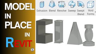 Model in place Revit II How to create extrusionsweepblendrevolveand void forms in revit II [upl. by Hynes794]