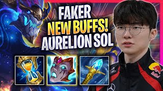 FAKER PLAYS AURELION SOL WITH NEW BUFFS  T1 Faker Plays Aurelion Sol MID vs Yasuo  Season 2024 [upl. by Nryhtak]