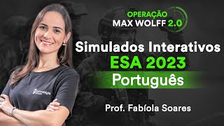 Simulado interativo ESA 2023  Português  Prof Fabíola Soares [upl. by Rossing]