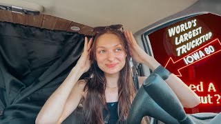 living alone at rest stops in my van i got kicked out lol [upl. by Annair]