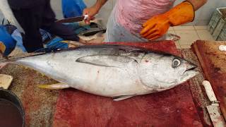 Precision Techniques Cutting a Giant Tuna Fish for Culinary Excellence [upl. by Woodley]