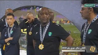 Pitso Mosimane  Al Ahli Saudi players refused to celebrate [upl. by Eilarol]