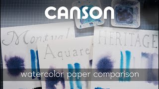 CANSON Best Affordable Watercolor Papers for Practice Watercolor Paper Comparison [upl. by Cudlip]