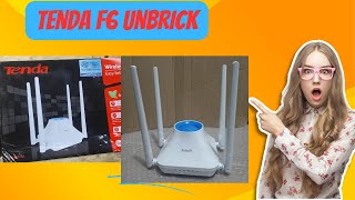 Tenda F6 unbrick  worng firmware flash  tenda router repair [upl. by Annaoy]