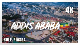 Addis Ababa 4K ቦሌ  ፒያሳ 🇪🇹 አዲስ አበባ addisababa ​ addisababa ethiopiaሀያ [upl. by Fritzsche]