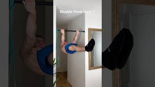 Double front lever  gym workout training dislocation flexibility mobility ecercise amazing [upl. by Lempres]