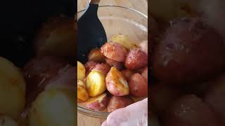 Crispy Parmesan Roast Potatoes  SO Easy potatoes sidedish shorts [upl. by Innattirb803]