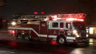 Nottingham Fire Company Ladder 65 Responding [upl. by Yran537]