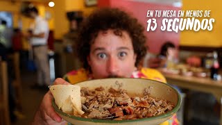 Puse a prueba al restaurante “MÁS RÁPIDO” del mundo  ¿Menos de 13 segundos 😱🍽 [upl. by Larkins]