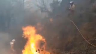 Onda de incêndios no norte da Espanha está sob controle  AFP [upl. by Rhetta755]