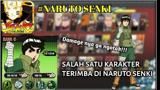 Tutorial Cara pakai karakter Rock leeDamage nya imba bangett  Naruto senki [upl. by Suravaj]