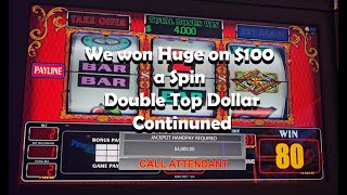 When the Top Dollar Pays out Huge 100 a spin 50 Denom Handpay Jacpot Slots highlimit casino [upl. by Antoni]