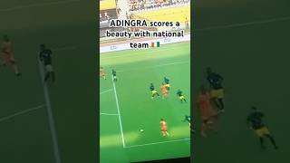 Simon ADINGRA scores a fantastic goal with national team Ivory Coast vs Tchad in AFCON qualifiers [upl. by Enaywd491]