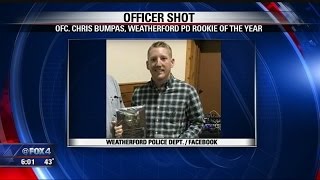 Weatherford Police Officer shot by friendly fire during traffic stop [upl. by Cece]