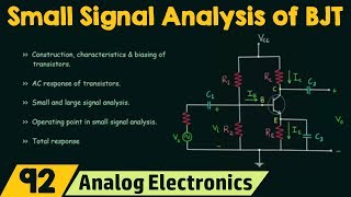 Small Signal Analysis of BJT [upl. by Ark]