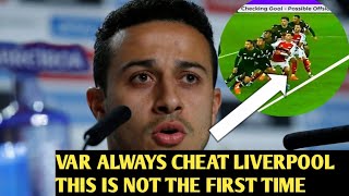 Thiago Alcântara Accuses VAR of Cheating Liverpool in Arsenal vs Liverpool clash [upl. by Ellesor]