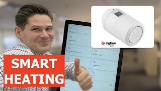 Smart heating with Danfoss Ally App and Pro programmable radiator thermostat [upl. by Atteuqnas]