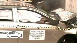 Crash Test 2009 Toyota Corolla  Altis Full Frontal Impact [upl. by Cristy]