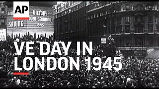 V E Day in London  1945 [upl. by Ilatfen]