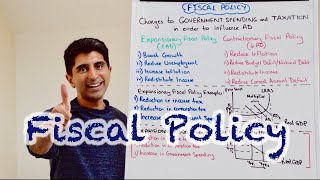 Y1 30 Fiscal Policy  Government Spending and Taxation [upl. by Durwood]