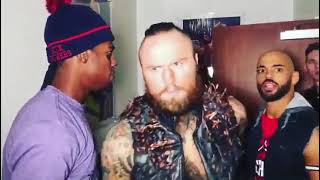 Velveteen Dream Ricochet amp Aleister Black hype up for quotHalftime Heatquot 2019 [upl. by Seftton27]